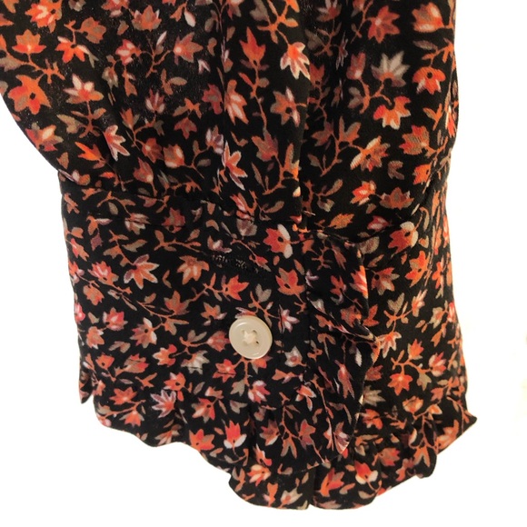 Loft Petites Button Down Floral Blouse - Picture 7 of 9